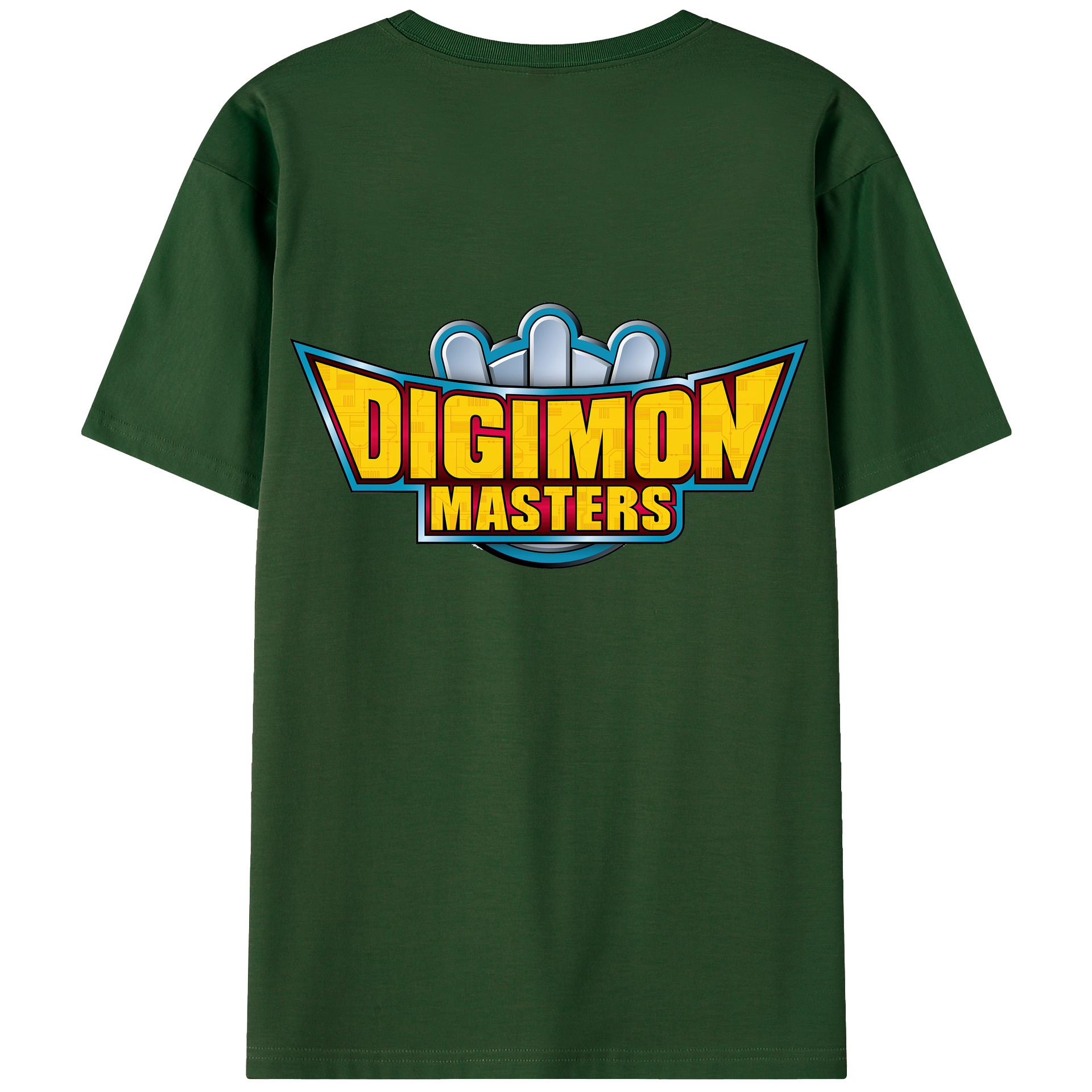 （画像用） Digimon デジタルモンスター/デジモン 綿100％半袖Tシャツ（背面プリント）